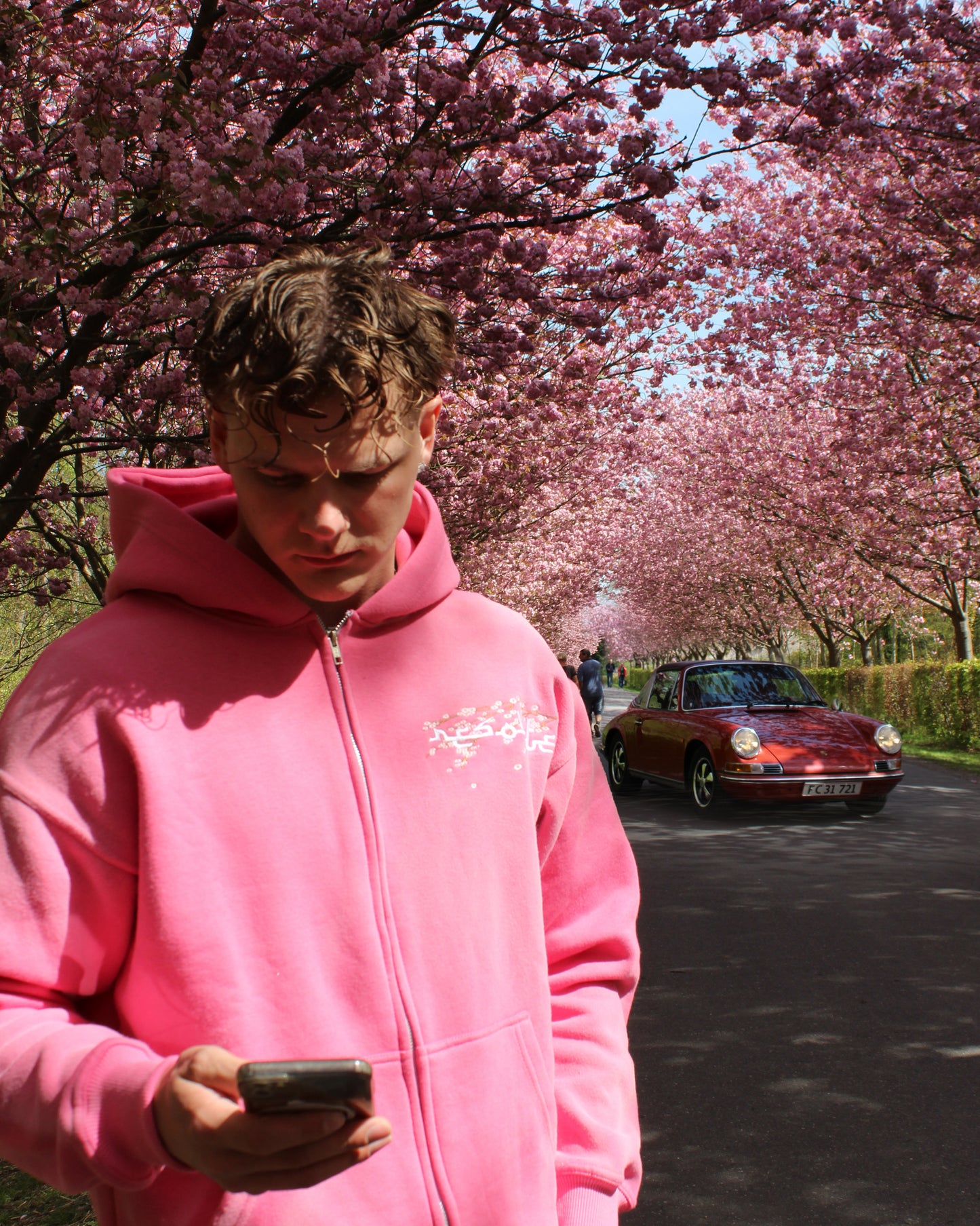Cherry Blossom zip-up