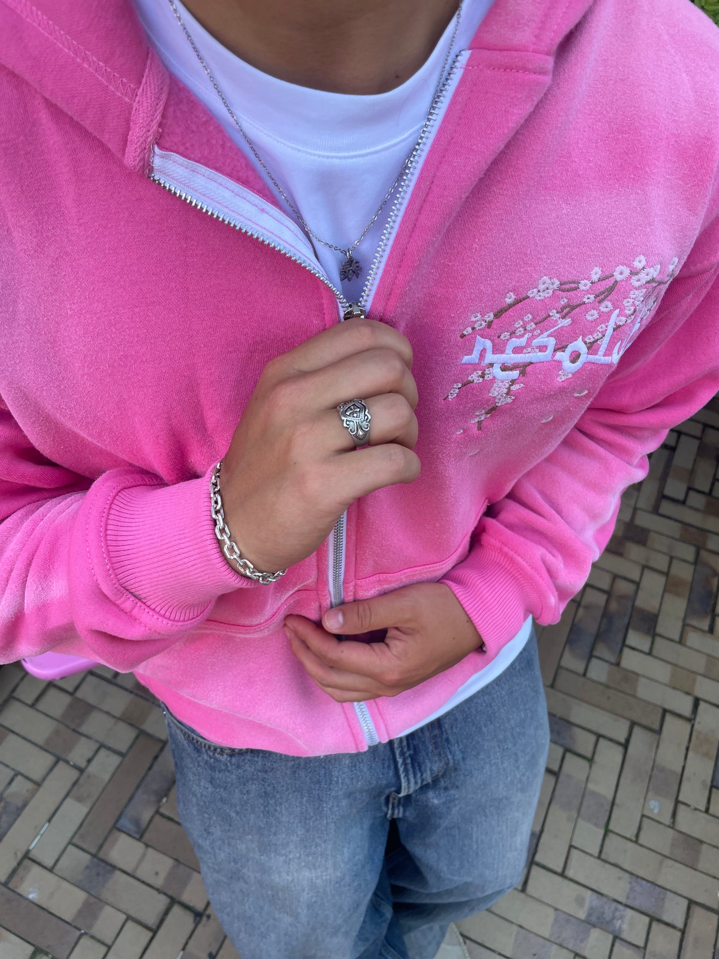 Cherry Blossom zip-up