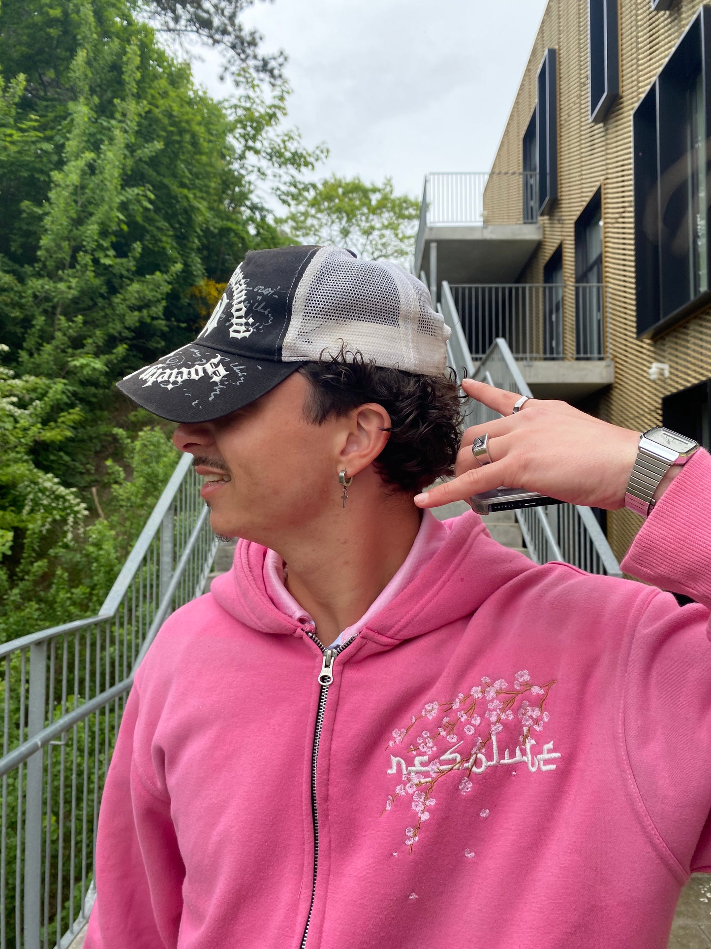 Cherry Blossom zip-up