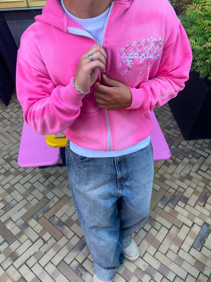 Cherry Blossom zip-up